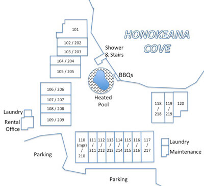 Honokeana Cove condos site plan